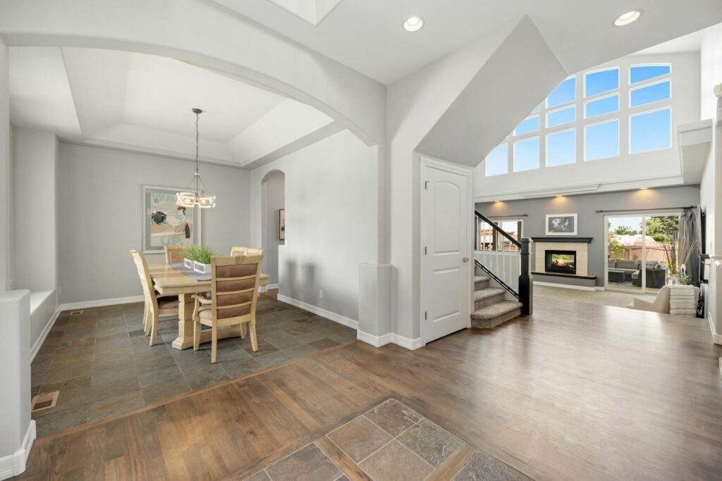 House Interior With Fireplace
